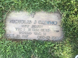 Nicholas J. Gadino Grave Marker